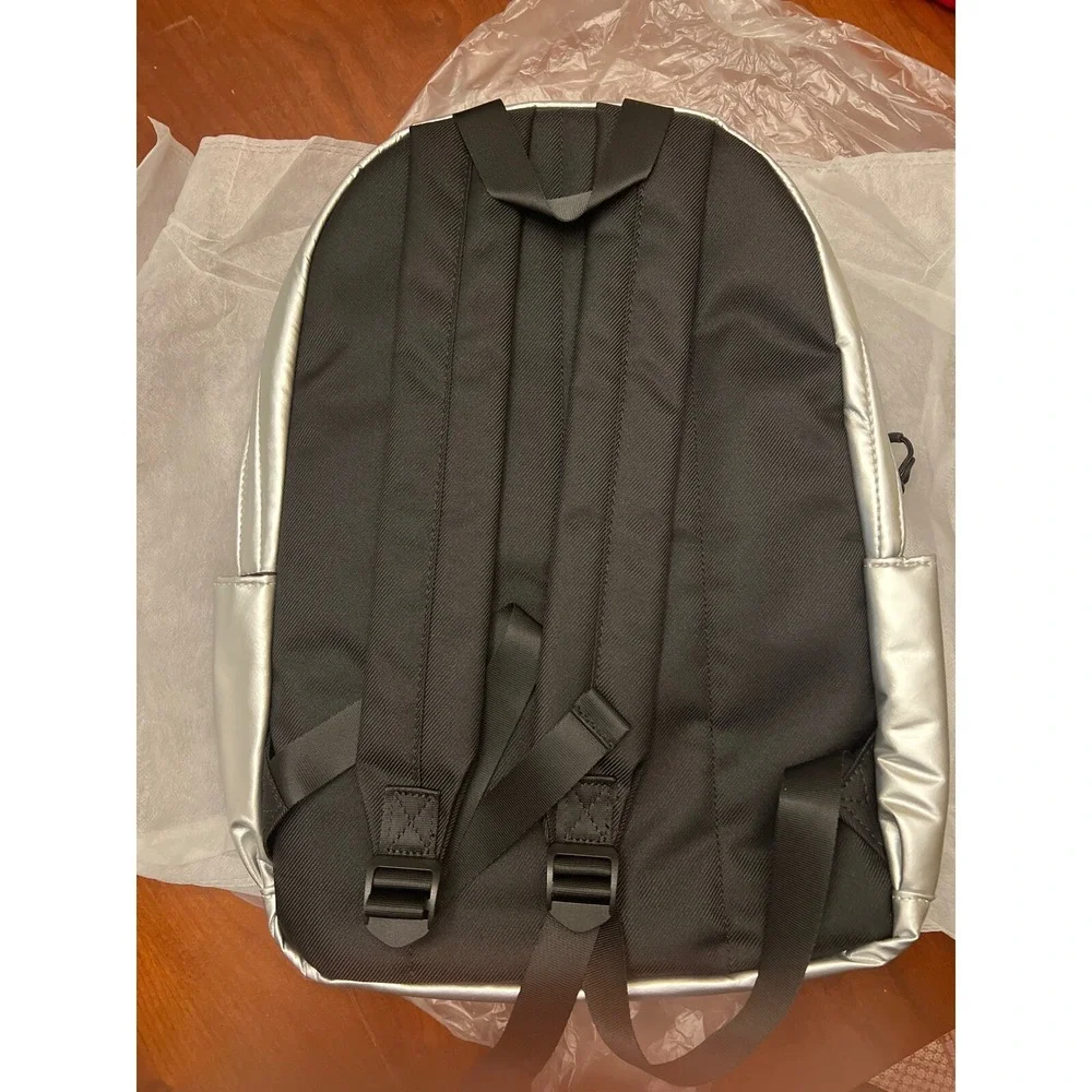 Youthforia backpack book bag k-beauty swag silver metallic New‎ NWT